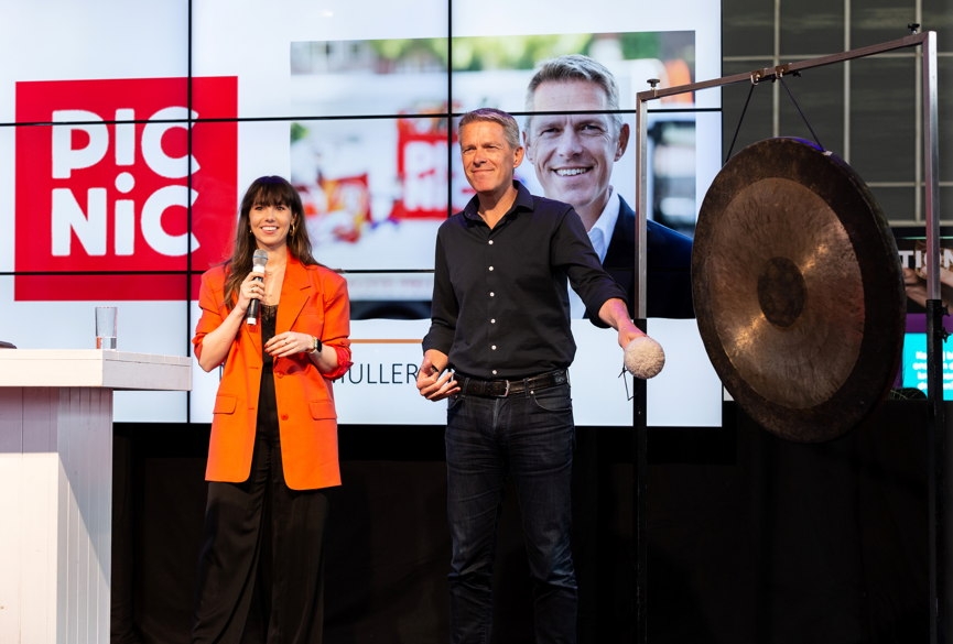 Beursopening met Michiel Muller
